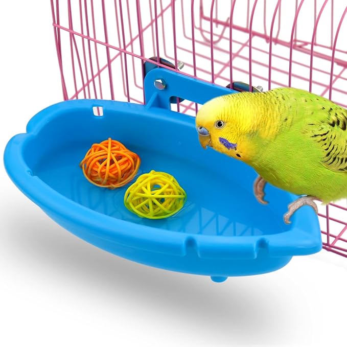 Mygeromon Bird Bath for Cage-Small Tub Bowl for Hang Inside Cage Birdbath - Image 3