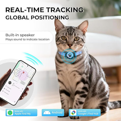 GPS Cat Tracker Collar, Smart Pet Activity Tracker, No Monthly Fee, Work - Image 2