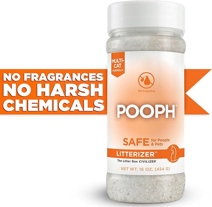 POOPH® LITTERIZER® – 16oz Bottle – Absorbs 46x Weight in Wetness & Odor – Keeps - Image 3
