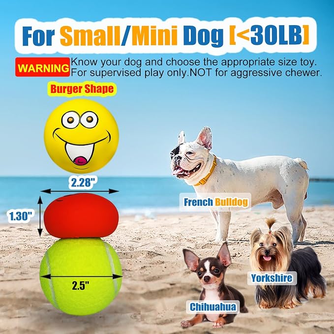 Latex Dog Squeaky Toys Rubber Soft Dog Toys Chewing Squeaky Toy Fetch Play - Image 2