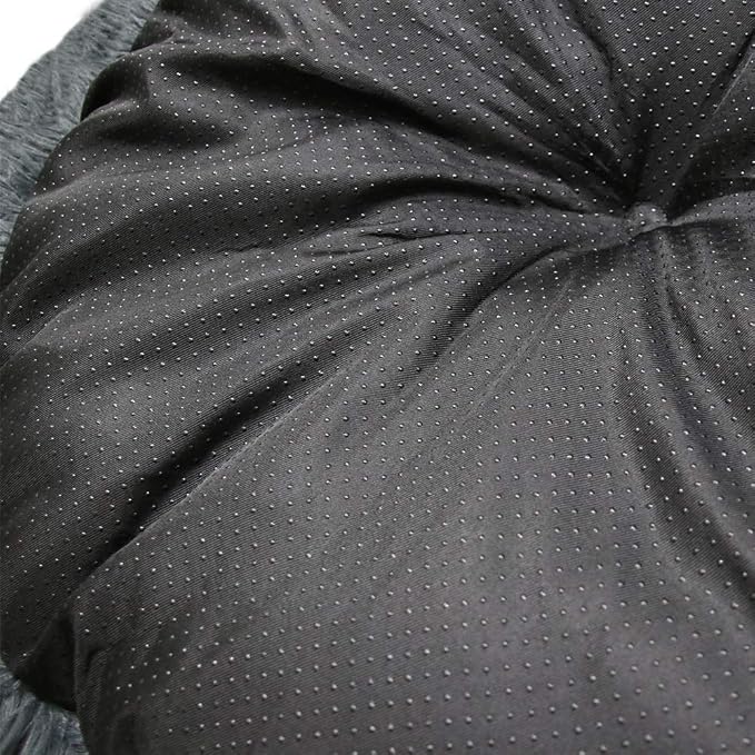 BODISEINT Faux Fur Dog Bed Cat Bed, Shag Round Anti-Anxiety Pet Calming Bed - Image 6