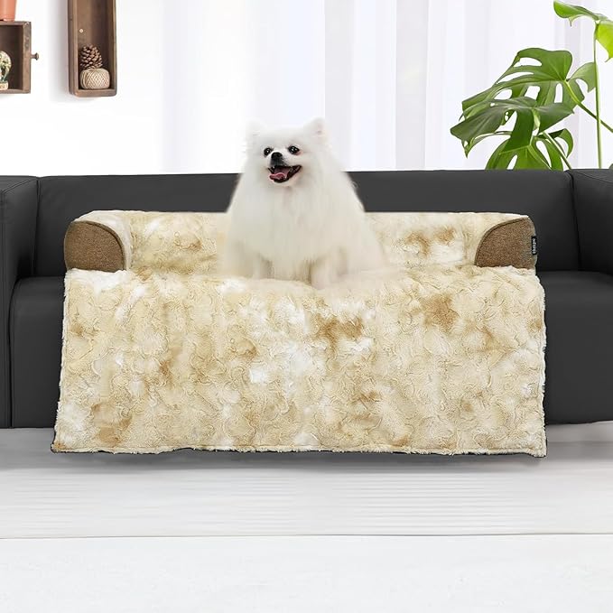 Calming Dog Couch Bed for Medium Dogs/Cats, 35 x 31 inch Waterproof Removable by blunique