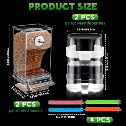 Yaomiao 8 Pcs No Mess Small Bird Feeders - Image 3