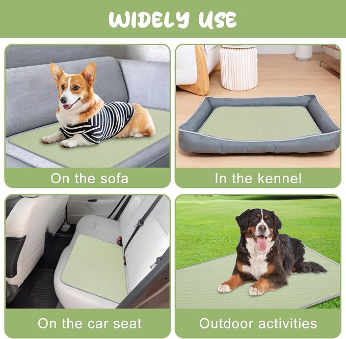 Summer Dog Cooling Mat Washable Ice Silk Self Cool Pad - Image 4