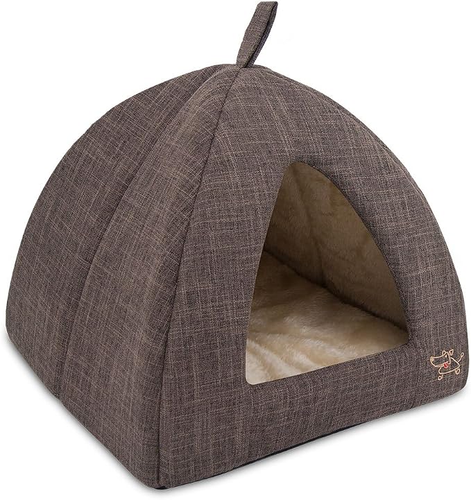 Best Pet Supplies Dog House Bed Crate Mat Tent Indoor Round Soft Plush by BestPetSuppliesLLC
