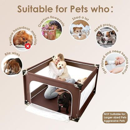 EHEYCIGA 42x42x26 Inches Puppy Playpen Without Top Cover - Image 5