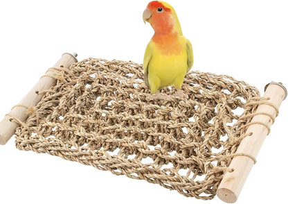 FlidRunest Conure Ladder Perch for Cage, Bird Seagrass Ladder Bridge Exercise - Image 6