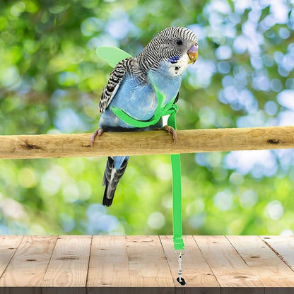Dnoifne Pet Parrot Bird Harness and Leash, Adjustable Training Design Anti-Bite - Image 2