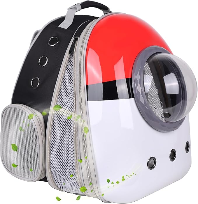 Front Expandable Cat Backpack Carrier, Fit up to 20 lbs, Space Capsule by halinfer