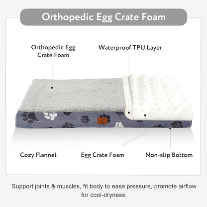 Waterproof Orthopedic Dog Bed for Large Medium Sized Dogs 35x22 Inch - Image 2