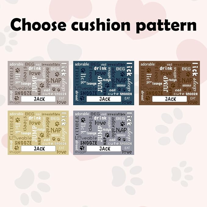 Personalized Dog Cat Food Mat Waterproof Non Slip Pet Bowl Name Mat Absorbent - Image 2