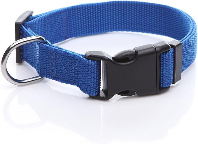 Adjustable Nylon Dog Collar, pet Collar 1 Inch 3/4 Inch 5/8 Inch Wide, by TAIDA