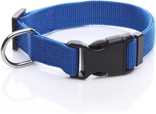 Adjustable Nylon Dog Collar, pet Collar 1 Inch 3/4 Inch 5/8 Inch Wide, by TAIDA