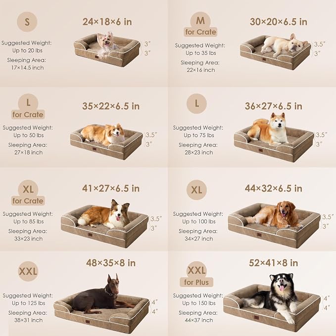 EHEYCIGA Orthopedic Dog Beds for Extra Large Dogs, Waterproof Memory Foam XL - Image 2