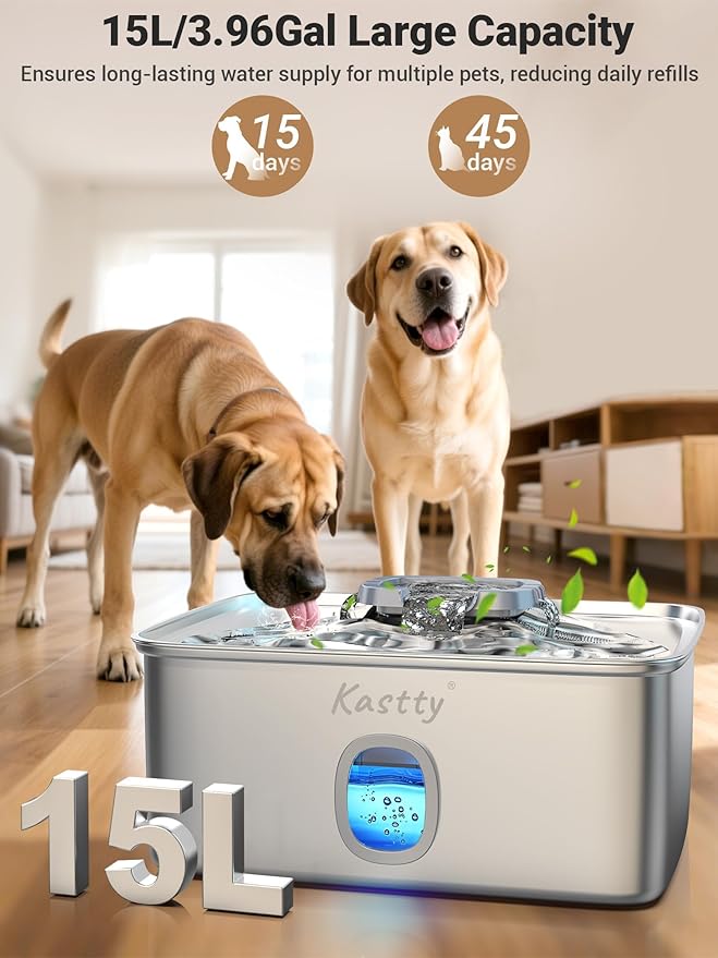 Kastty 4 Gal Dog Water Fountain - Image 2