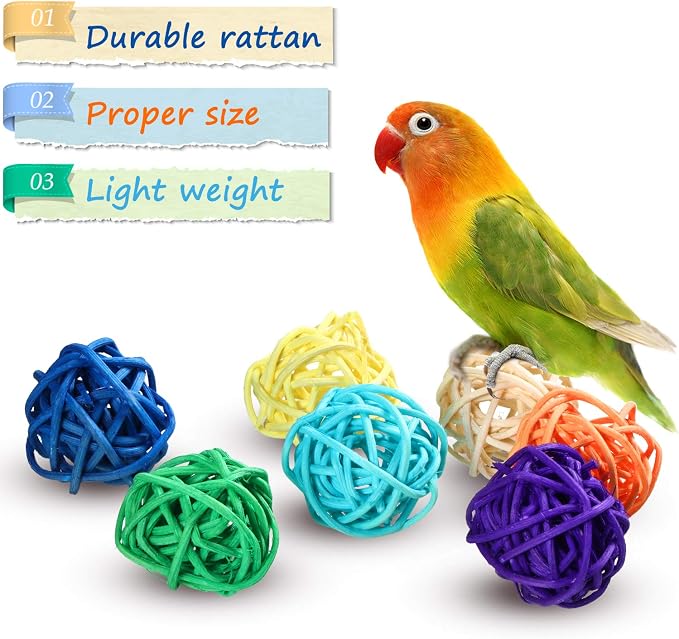 Sumind 80 Pieces Parrot Toy Wooden Blocks Bird Chewing Toys Mini Wood Chips - Image 4