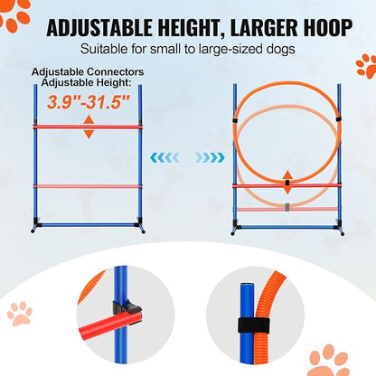 VEVOR Dog Agility Training Equipment, Dog Agility Course Backyard Set - Image 4