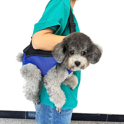 Pet Dog Carrier Backpack, Portable Breathable Mesh Chest Carrier, Polyester - Image 7