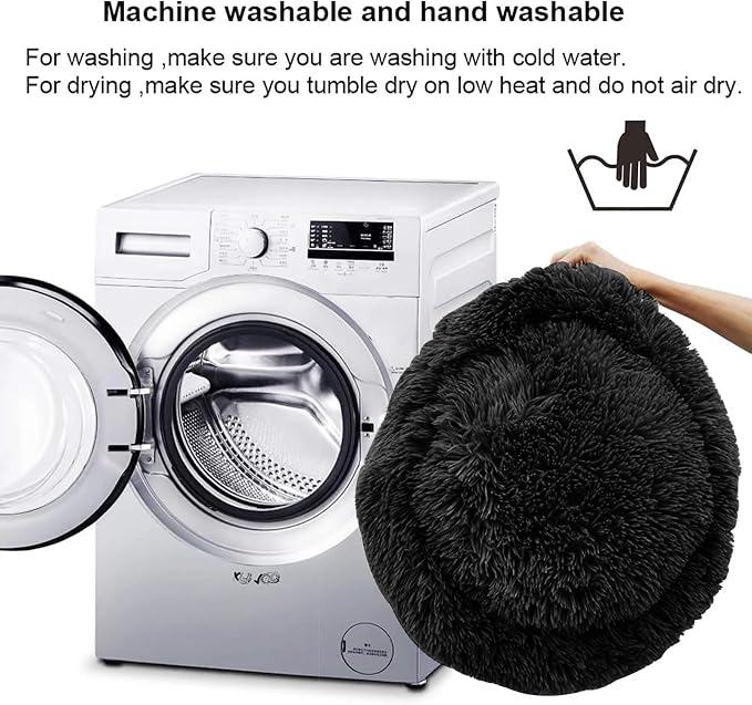 Cat Beds for Indoor Cats, 15.7 Inch Small Cats Beds, Washable-Round Pet Bed for - Image 3
