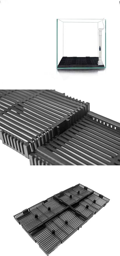 XMHF Aquarium Fish Tank Bottom Under Gravel Filter Board Plate Plastic 12-Pcs - Image 3
