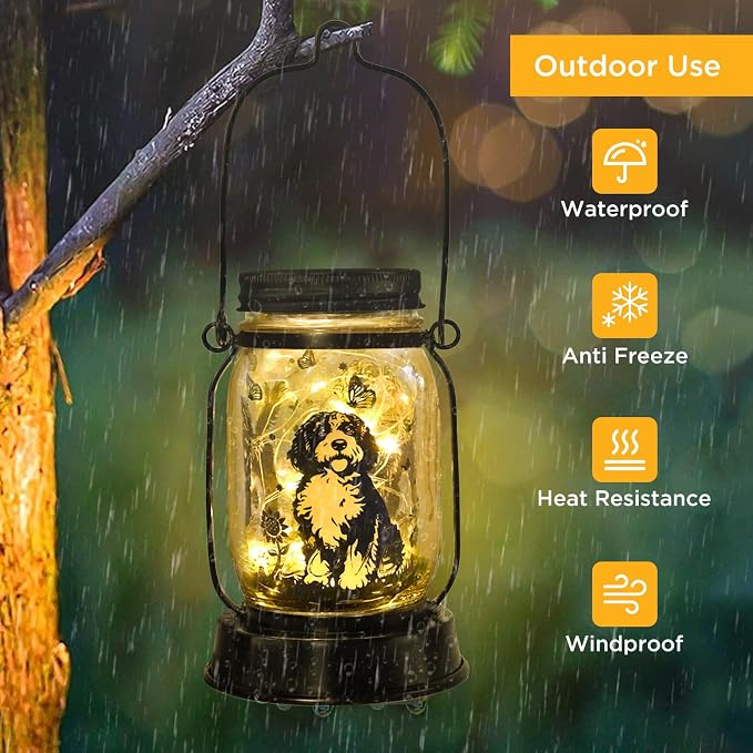 Portuguese Water Dog Gifts for Women/Men Portuguese Water Dog Solar Lanterns - Image 4