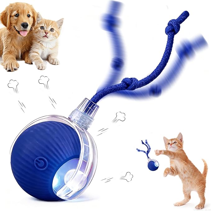 2025 New Electric Dog Ball Toy, 360° Smart Automatic Interactive Rolling Ball by AUTRETY