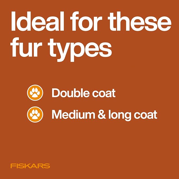 Fiskars Pet, Cat and Dog Brush, Fine Bristles & SoftGrip Handle - Image 7