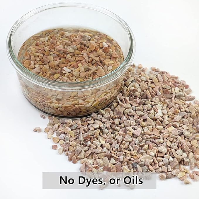 10LB Succulent and Cactus Gravel Pebbles, 1/5 Inch Natural Decorative Polished - Image 3
