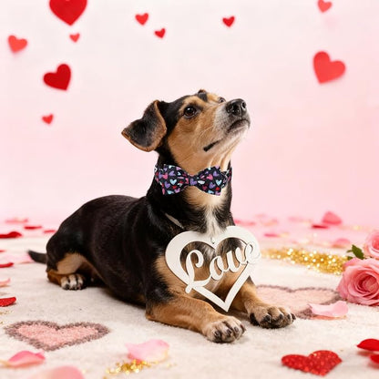 Valentines' Black Dog Collar - Image 4