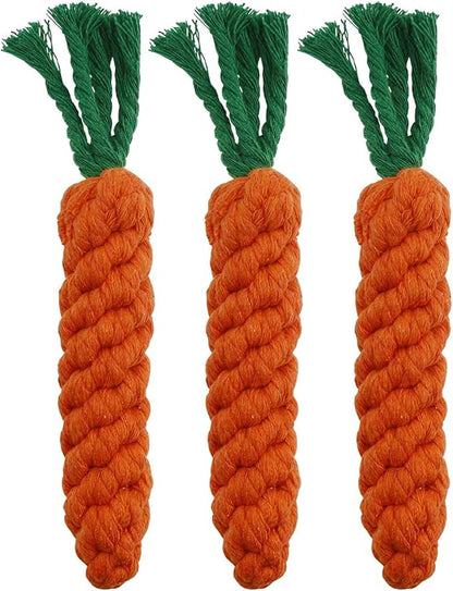 Dog Toys 3 PCS Puppy Teething Chew Toys, Dog Rope Toys, Cat Chew Toys, Safe by HESUILONG