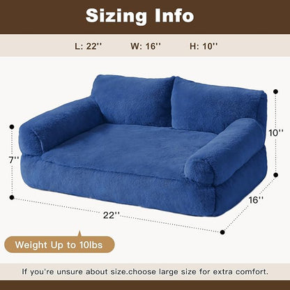 Cat Beds for Indoor Cats, Cat Couch Bed, Cute Cats Sofas for Pets, Small Dog - Image 3