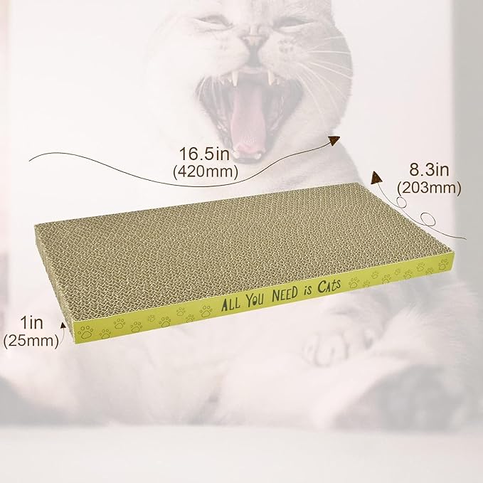 AccEncyc Cardboard Cat Scratcher Pads Cat Scratching Board - Image 2