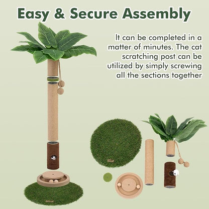 Cat Scratching Post 35'' Tall Cat Scratcher Tree Tower Scratching Posts - Image 7