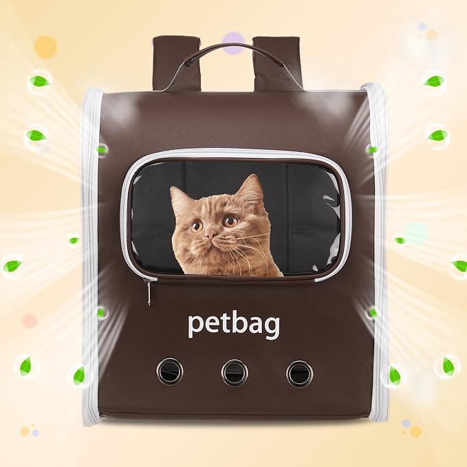 Pet Backpack Carrier, Portable and Ventilated, Oxford Cloth, Dogs Cats and - Image 6