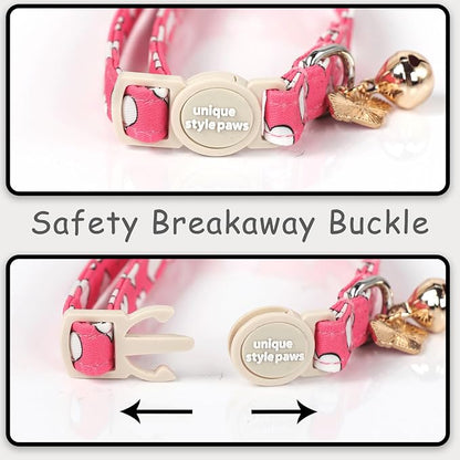 Unique style paws 2 Pack Valentine's Day Kitten Collar Breakaway - Image 4