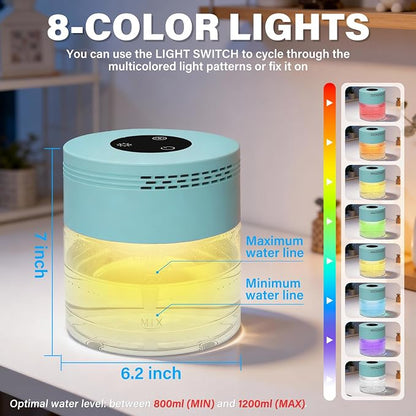Water Air Purifiers for Home, Water Based Air Purifier Fits Essential Oil - Image 6