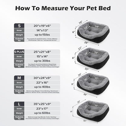 INVENHO Small Dog Bed Orthopedic Warming Soft Calming Sleeping Durable - Image 5