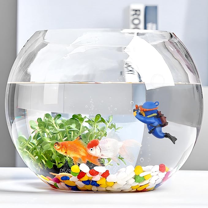 onesimcr Floating Fish Tank Decorations, Aquarium Decorations, Lovely Diver - Image 8