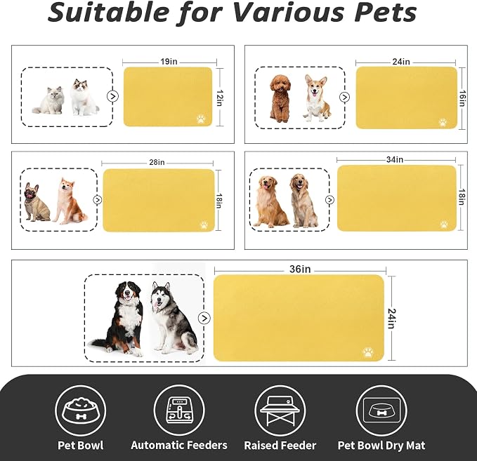 Dog Food Mat - Absorbent Cat Mat - Image 4