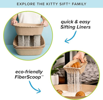 Kitty Sift Disposable Cat Litter Box Large, Durable Portable - Image 11