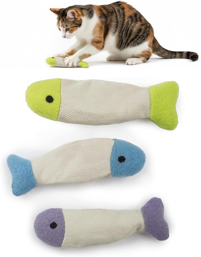 SmartyKat Fish Flop Crinkle Catnip Cat Toys by SmartyKat