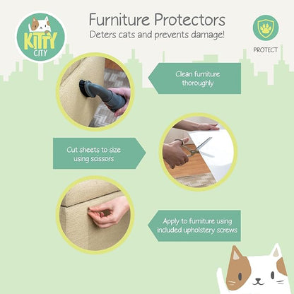 Kitty City Cat Furniture Protector – Heavy-Duty Scratch Guard - Image 2