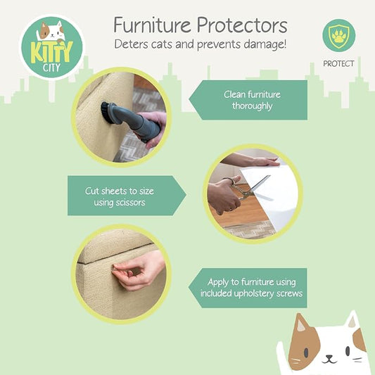 Kitty City Cat Furniture Protector – Heavy-Duty Scratch Guard - Image 2