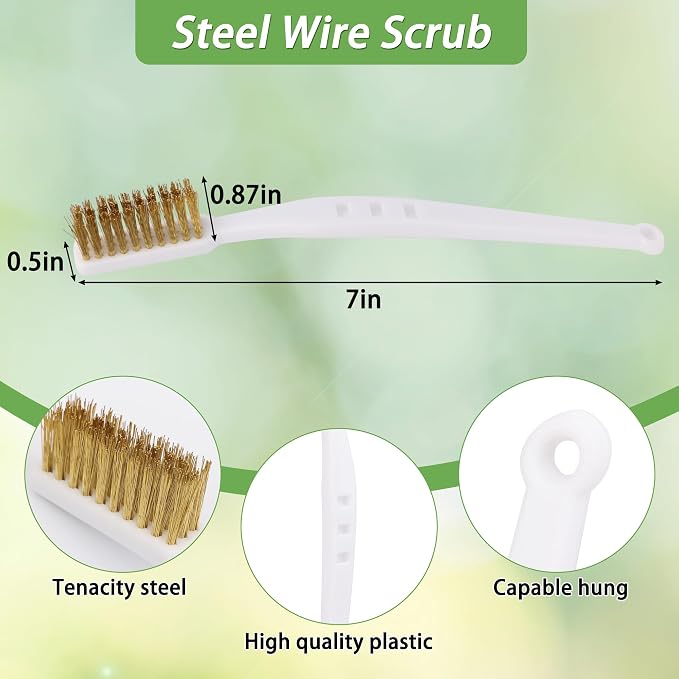 5Pcs Bird Bath Brush Kit, Larbeti 1P Hard Silk Bristle Bird Bath Cleaner Brush - Image 3