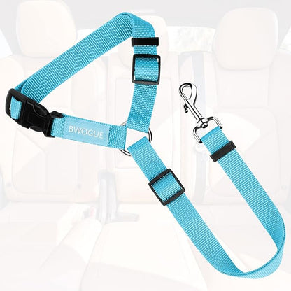 BWOGUE Pet Dog Cat Seat Belts, Car Headrest Restraint Adjustable Safety Leads - Image 2