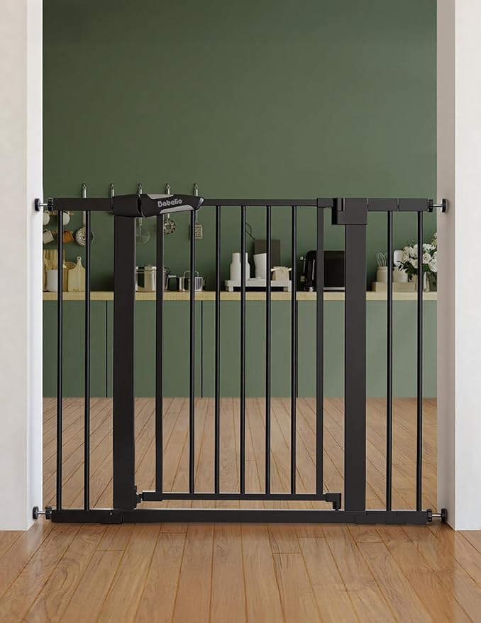 Babelio Baby Gate for Doorways and Stairs, 26-40" Auto Close Dog Gate, by BABELIO
