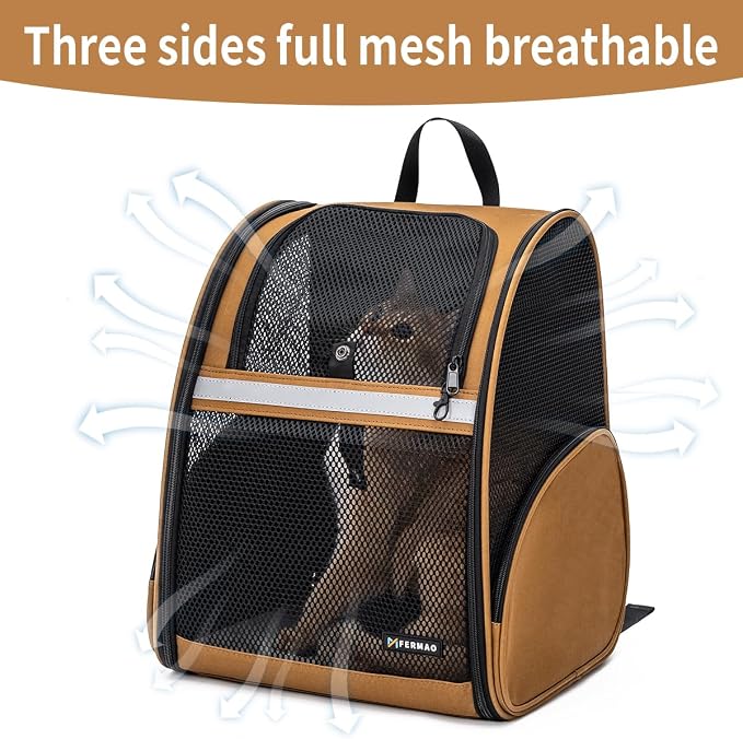 Cat Backpack Carrier for Small Dogs and Medium cat Puppy Kitten Bunny Pet - Image 3