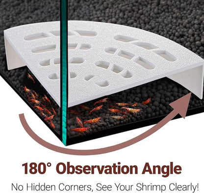 Shrimp Cave 2-Pack – Space-Saving Fan-Shaped Aquarium Cave Decor - Image 3