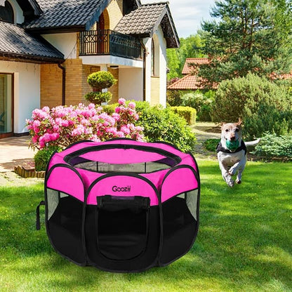Portable Dog Playpen for Small Dogs Indoor Outdoor, Foldable Pet Puppy Playpens - Image 7