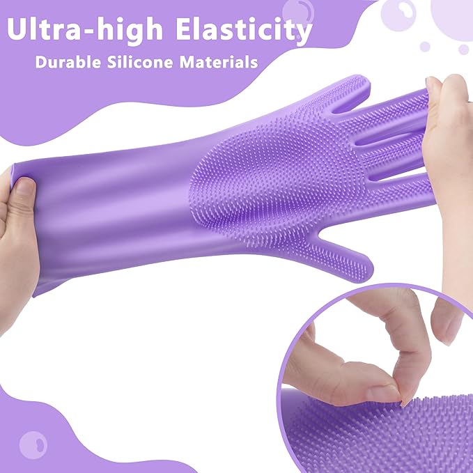 Pet Grooming Gloves—Heat Resistant Dog Washing Gloves - Image 5